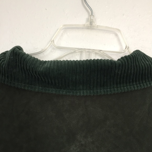 Velvet jacket, zip, long sleeve, green - Picture 7 of 10